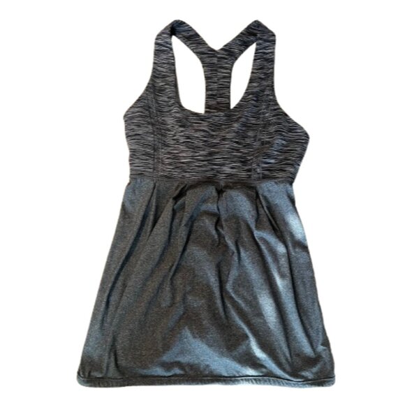 lululemon athletica Tops - LuLuLemon Grey Tank Top Built In Bra Size 8